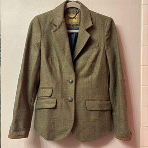 Dubarry of Ireland Birch Tweed Wool Blazer Jacket, US 4/UK 8